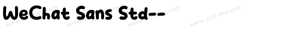 WeChat Sans Std-字体转换